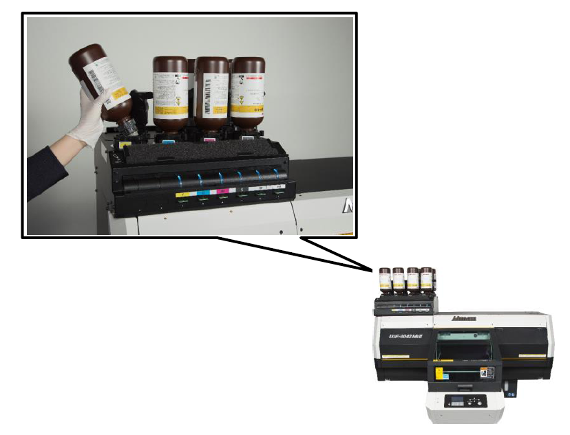 Mimaki UJF-MkII series MBIS bulk ink systeem