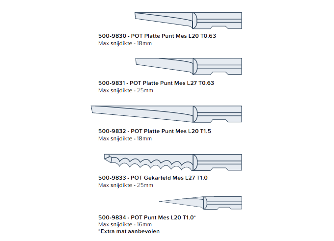 messen-pneumatisch-oscillerende-tool - Summa vlakbed snijtafels