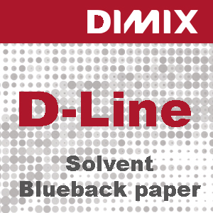 Papier à dos bleu à solvant pour supports d'impression de la gamme D-Line