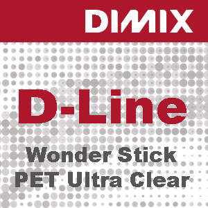 D-Line Wonder Stick PET Ultra Clear Solvent - Rouleau 1270mm x 30m