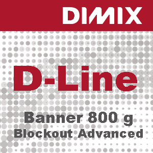 D-Line Blockout Advanced FR - 800 g/m2 - gegoten pvc-spandoek - B1- Rol 1600mm x 30m