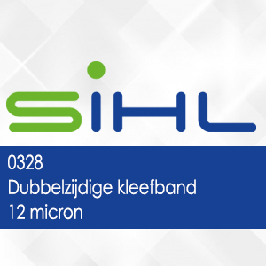 0328 - Dubbelzijdige kleefband - 12 micron