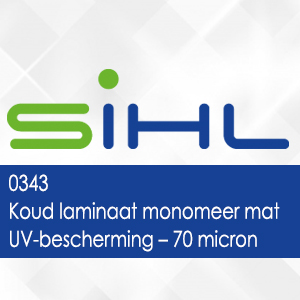 0343 - Sihl Koud laminaat monomeer mat UV-bescherming - 70 micron