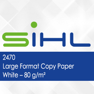 2470 - Papier pour copie grand format blanc - 80 g/m2