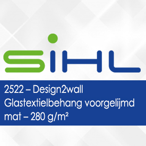 2522 - Design2wall Glastextielbehang voorgelijmd mat - 280 g/m2