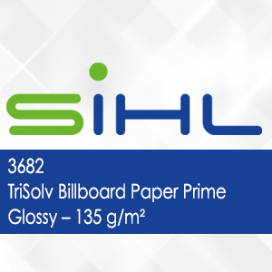 3682 - TriSolv Papier pour panneaux d'affichage Prime Glossy - 135 g/m2