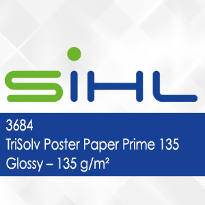 3684 - TriSolv Papier pour affiches TriSolv Prime 135 Glossy - 135 g/m2