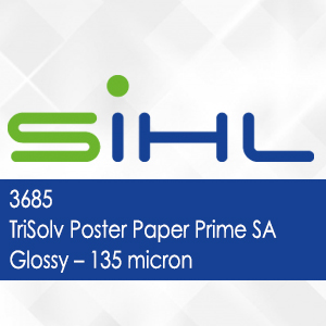 3685 - TriSolv Poster Paper Prime SA Glossy - 135 micron