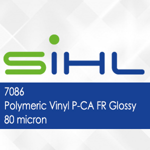7086 - Sihl Polymeric Vinyl P-CA FR Glossy - 80 micron