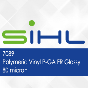 7089 - Vinyle polymère Sihl P-GA FR brillant - 80 microns