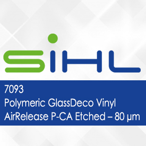 7093 - Polymeric GlassDeco Vinyl AirRelease P-CA Etched - 80 micron