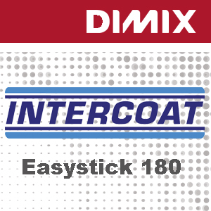P4111 - Intercoat EasyStick 180 - Wit glanzende monomere printfolie - 180 micron - Permanente transparante lijm met luchtkanalen