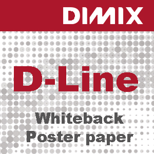 D-Line Papier à dos blanc 200 g/m2 - blanc satiné brillant - FSC UV &amp; LATEX - Rouleau 1524mm x 50m