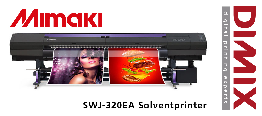 Mimaki rend l'impression grand format rentable avec l'imprimante innovante  à solvant SWJ-320EA  Dimix