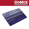 STRSG-13 x 8cm - blauwe kunststofrakel met vilt - XL